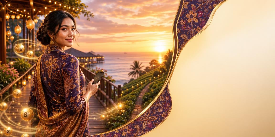 Pengalaman bermain loteri dengan pakaian batik tradisional Sabah yang meriah
